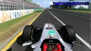 rFactor F1 2012 Michael Schumacher Onboard Albert Park Melbourne Australian Grand Prix 1080p Full