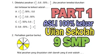 (100% KELUAR) BOCORAN SOAL US 9 SMP/MTs‼️ NEGERI DAN SWASTA SAMA SOALNYA