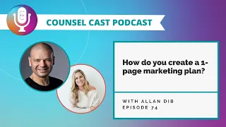 EP74 - How do you create a 1-page marketing plan? with Allan Dib