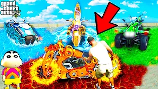 Franklin Collecting Rare ELEMENTAL BIKES in GTA 5 | SHINCHAN and CHOP