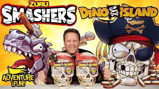 Zuru Smashers Dino Island Pirate Adventure 30 Surprises Dinosaurs & More AdventureFun Toy review!