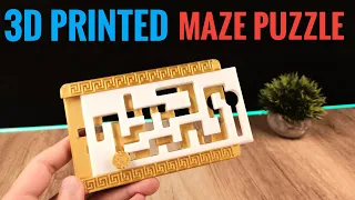 3D Printed Double Hard Puzzle Maze - 3D Printing Timelapse