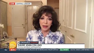 Joan Collins on getting the covid vaccine