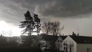 Extreme Gewitter am 13.03.2023 (UNWETTER!) über dem Rhein-Main-Gebiet