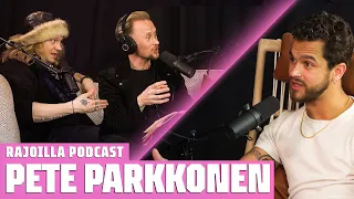 PETE PARKKONEN / Miten ottaa oma elämä haltuun / Mies-symboli / Terapia / RAJOILLA PODCAST #2