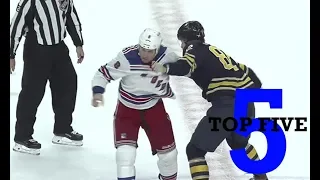 Top Five NHL Hockey Fights of October 2018
