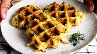 Картофельно-СЫРные🧀 ВАФЛИ! ОНИ НАМНОГО ВКУСНЕЕ ПОПУЛЯРНЫХ ДРАНИКОВ!//Potato and cheese WAFFLES