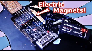DIY Guitar Pickup with Adjustable Magnet Strength! (Build+Demo)