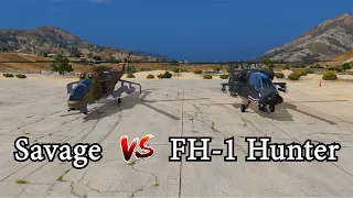 GTA V | Savage vs. FH-1 Hunter