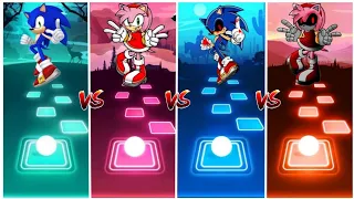 Amy Exe vs Sonic Exe vs Amy Rose vs Sonic -Tiles Hop EDM RUSH