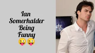 IAN SOMERHALDER 😂🤣🤭| Funny Interview #thevampirediaries #iansomerhalder #damonsalvatore #shorts