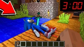Minecraft : What HAPENED To SONIC AT 3AM!!??(Ps3/Xbox360/PS4/XboxOne/PE/MCPE)