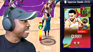 NBA LIVE MOBILE SEASON 7 PACK OPENING & 114 CURRY GAMEPLAY! New Update Ep 1