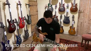 PRS Limited Edition CE24 Semi Hollow Amber