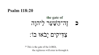 Psalm 118 -- Hebrew Bible Speaker with English Captions