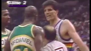 20 Minutes of Rare Old School NBA Heated Moments
