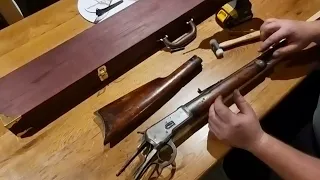 Winchester 44-40 restoration part 2 (basket case) removing the stock