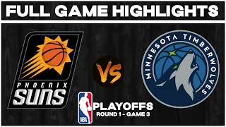 Phoenix Suns vs Minnesota Timberwolves - Game 3 Full Highlights | Apr 26, 2024