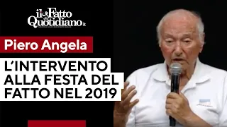 Nel 2019 l'intervento di Piero Angela alla festa del Fatto: "La politica e l'invenzione della ruota"