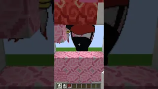 FNF GIRLFRIEND Biggest Pixel Art in Minecraft #shorts