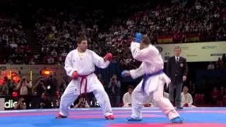 (1/5) Bronze Male Team Kumite Egypt vs Germany. WKF World Karate Championships 2012