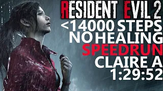 Resident Evil 2 Remake Speedrun - No Recovery Items / Under 14000 Steps - Claire A / S Rank