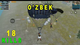 O'ZBEK KILLERLAR BILAN BIR KUN | 18TA KILLS | PUBG MOBILE