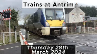 Trains at Antrim (28/03/2024)