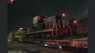 Locomotive on flatcar - PW WODA with new Newport Narragansett Bay Railroad 80T