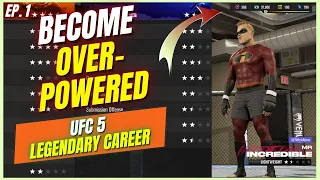 UFC 5 Legendary Career Mode Ep.1 - Best Way to Start Career Mode