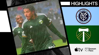 New York City FC vs. Portland Timbers | 97TH MINUTE Stunner! | Full Match Highlights