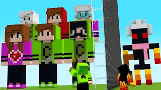 Usei FAMÍLIA PRONTA na BATALHA DE CONSTRUÇÃO no Minecraft