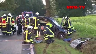 2019 10 10 Ganderkesee PKW gegen Baum NWM TV