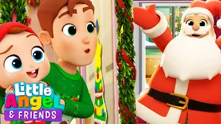 Knock Knock, Who's There? | Santa Song  | Little Angel And Friends Kid Songs