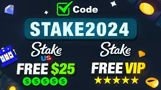 Stake Promo Code 2024: Use “STAKE2024” to get FREE VIP BONUS / $25 SC BONUS on Stake US review