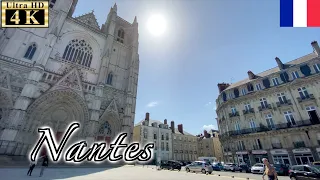 🇫🇷Nantes Summer Walk - Downtown District -【4K 60fps】