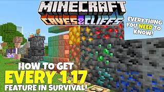 How To Get EVERY NEW 1.17 Block Item & Mob In Survival Mode! Minecraft Caves And Cliffs Update