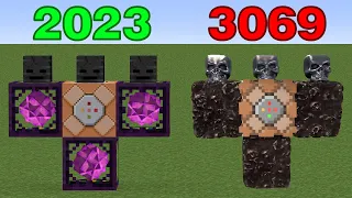 Wither Storm Physics in 2023 vs 3069 in minecraft - New Texture Wither Storm Mod