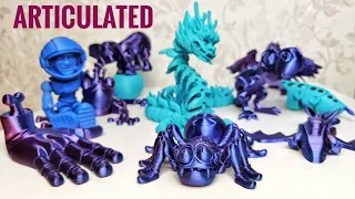 10 Amazing ARTICULATED 3D Print Animals