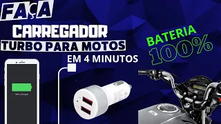 Faça um Carregador de Celular Turbo Para motos em 4 MINUTOS