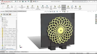 Kinetic Art Sculpture - Scroll Saw Pattern Design and Animation in Solidworks