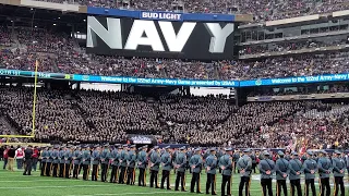 2021 Army Navy Game: Game Ball Arrival, Innvocation, National Anthem, Coin Toss at Met Life Stadium