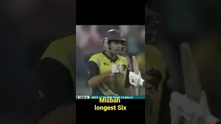 Longest Six in compitition | #misbahulhaq #longestsix #shorts