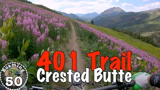 CO MTB 🟦 Wildflowers galore on Crested Butte's famous 401 Trail