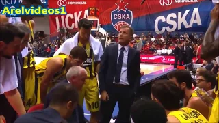 Željko Obradović getting mad at his team like we NEVER seen him before!! ● during a timeot