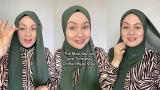 The Easiest, Most Secure and Timeless Chiffon Hijab Style [Step by Step Tutorial]