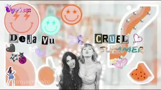 Deja Vu X Cruel Summer by: Olivia Rodrigo and Taylor Swift (mashup) ♡ @trainersophy