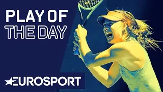 Sharapova Plays LEFT-HANDED... and Still Wins! | Australian Open 2019 | Play of the Day | Eurosport