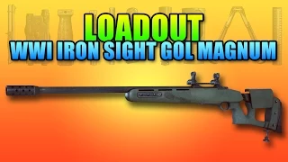 Loadout - WWI Gol Magnum Iron Sights | Battlefield 4 Sniper Gameplay