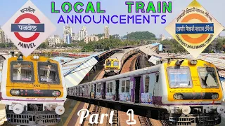 Harbour Line Local Train Announcements | Part l